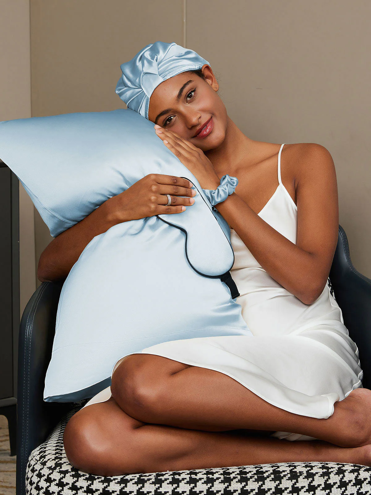 19Momme 4Pcs Set Silk Skin-Friendly Beauty Sleep Set (Hidden Zipper Pillowcase) - Image 33