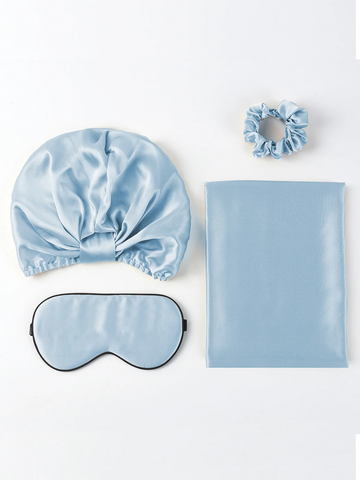 19Momme 4Pcs Set Silk Skin-Friendly Beauty Sleep Set (Hidden Zipper Pillowcase) - Image 35