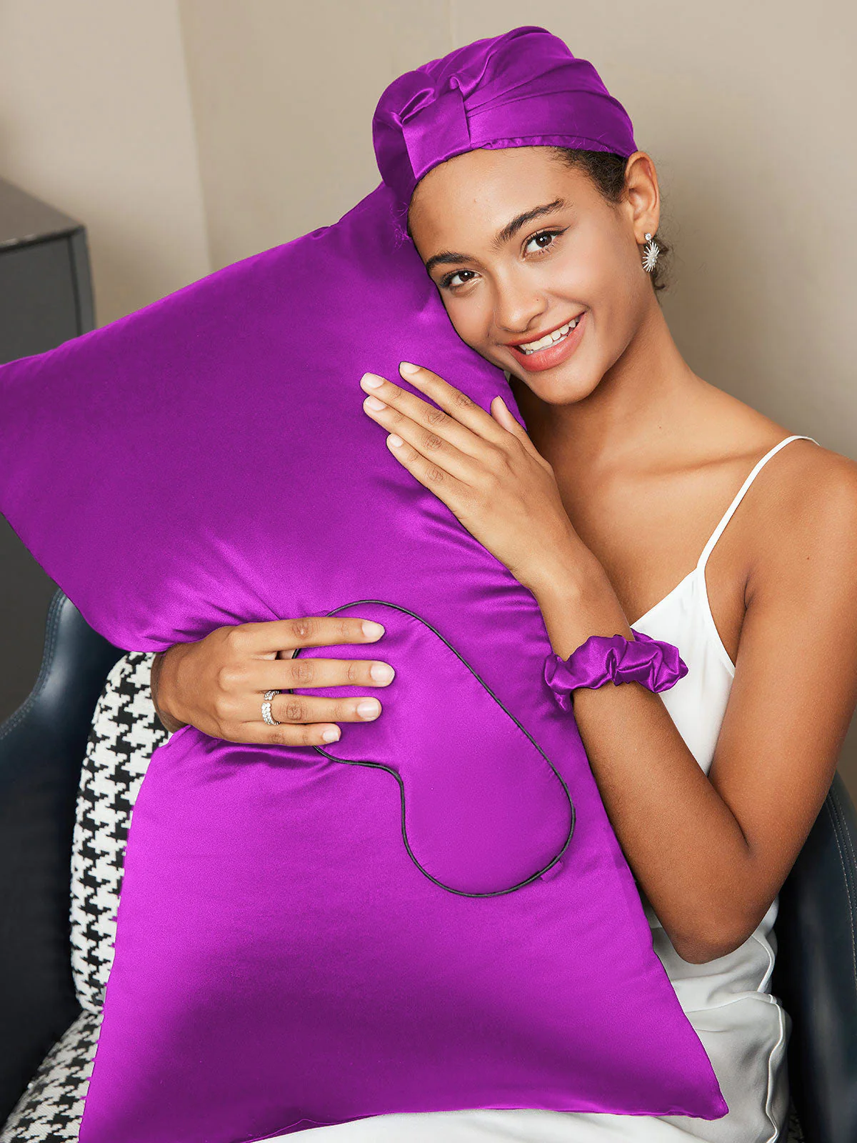 19Momme 4Pcs Set Silk Skin-Friendly Beauty Sleep Set (Hidden Zipper Pillowcase) - Image 46