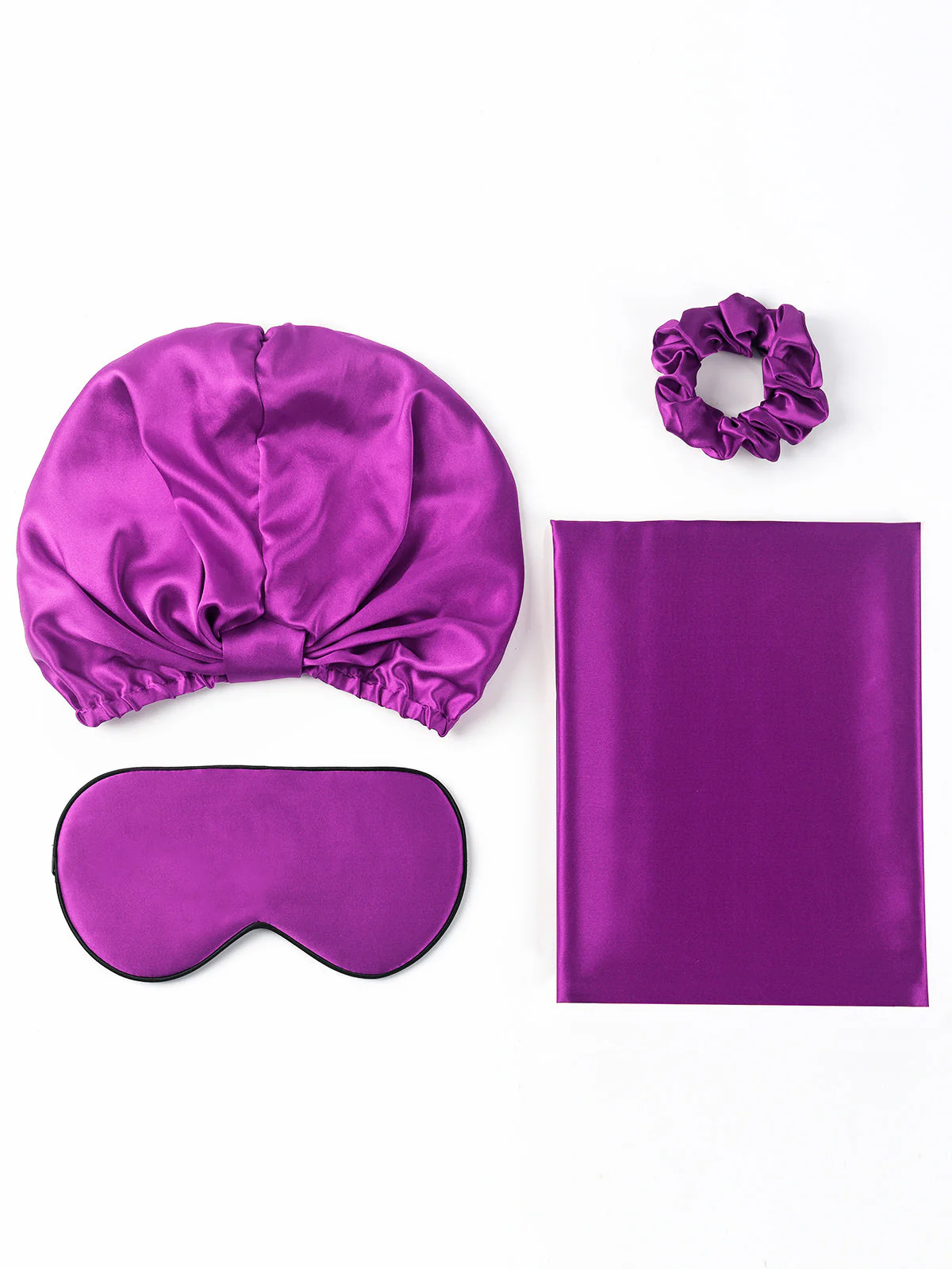 19Momme 4Pcs Set Silk Skin-Friendly Beauty Sleep Set (Hidden Zipper Pillowcase) - Image 48