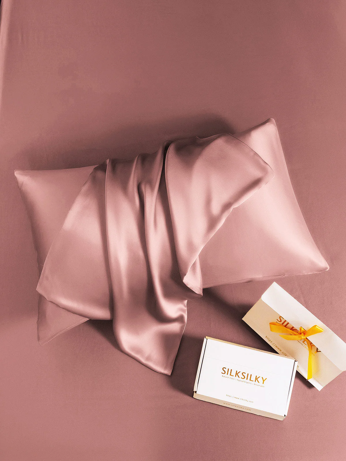 2Pcs 30Momme 100% Silk Pillowcases Bundle- Envelope - Image 71