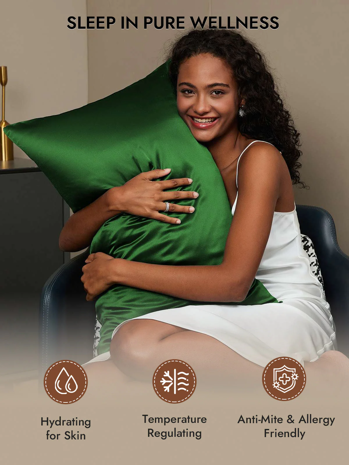 2Pcs 30Momme 100% Silk Pillowcases Bundle- Hidden Zipper - Image 26