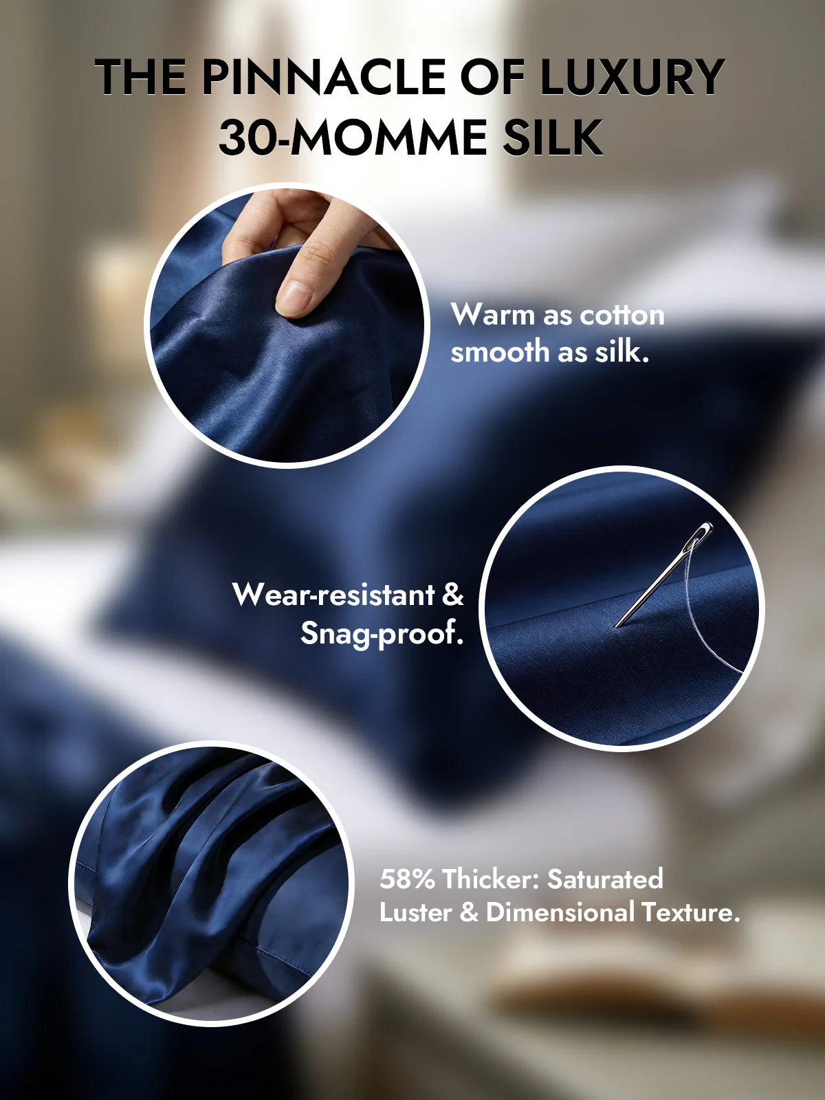 2Pcs 30Momme 100% Silk Pillowcases Bundle- Hidden Zipper - Image 37