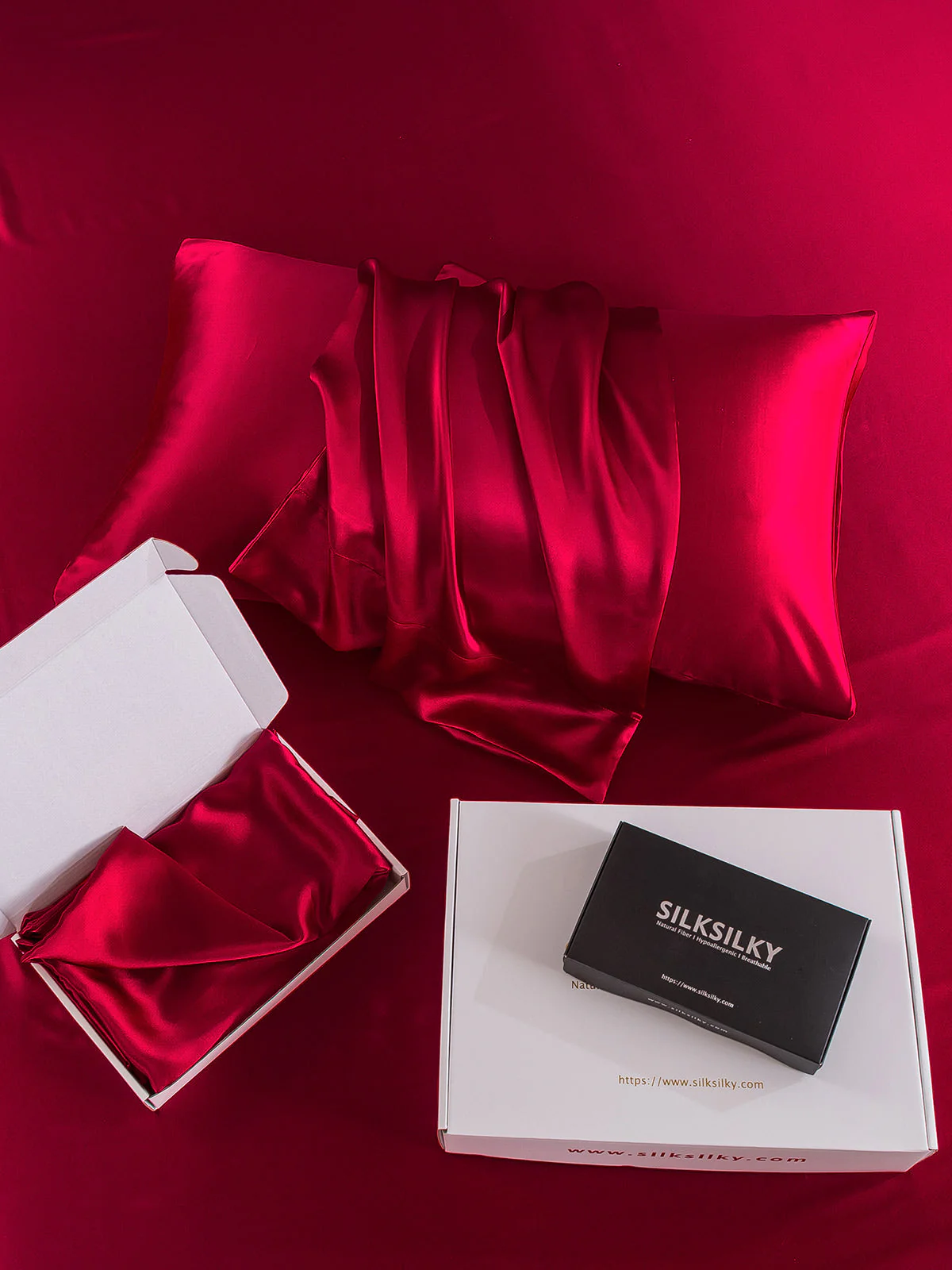 30Momme Luxurious 100% Silk Pillowcase - Hidden Zipper - Image 53
