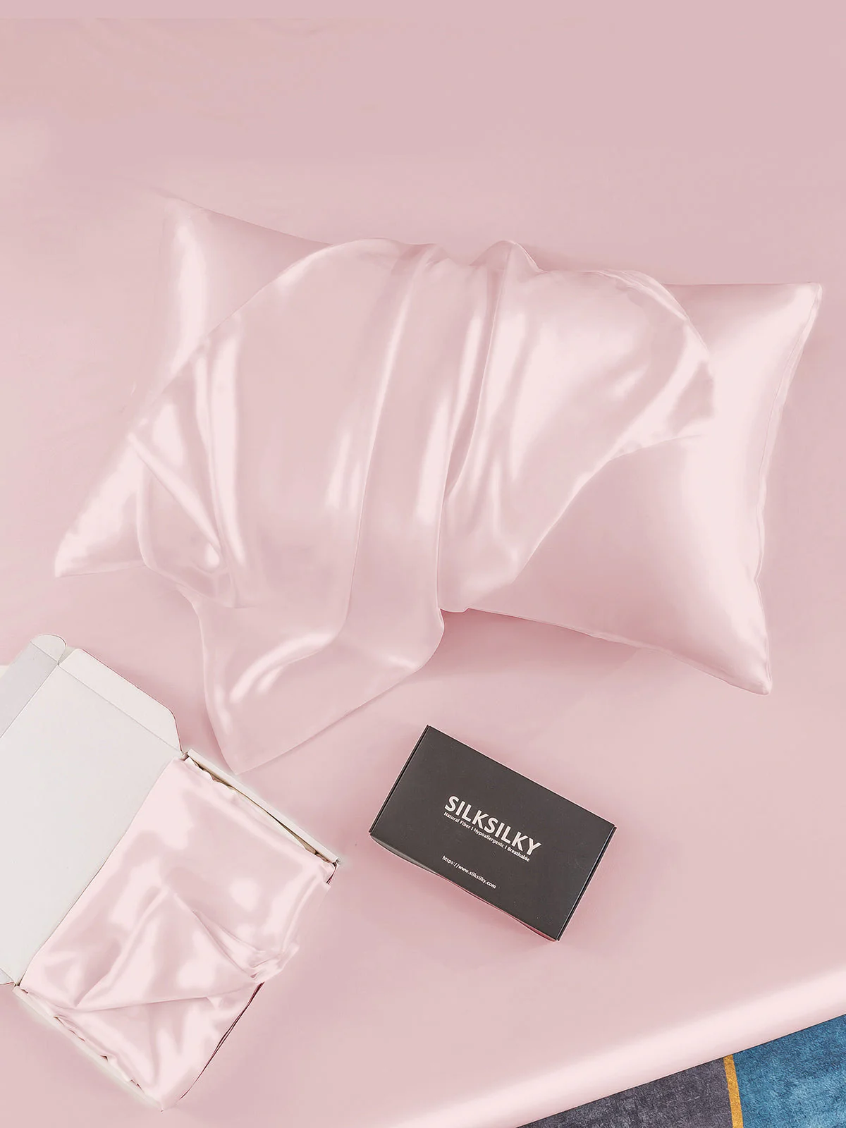 30Momme Luxurious 100% Silk Pillowcase - Hidden Zipper - Image 6