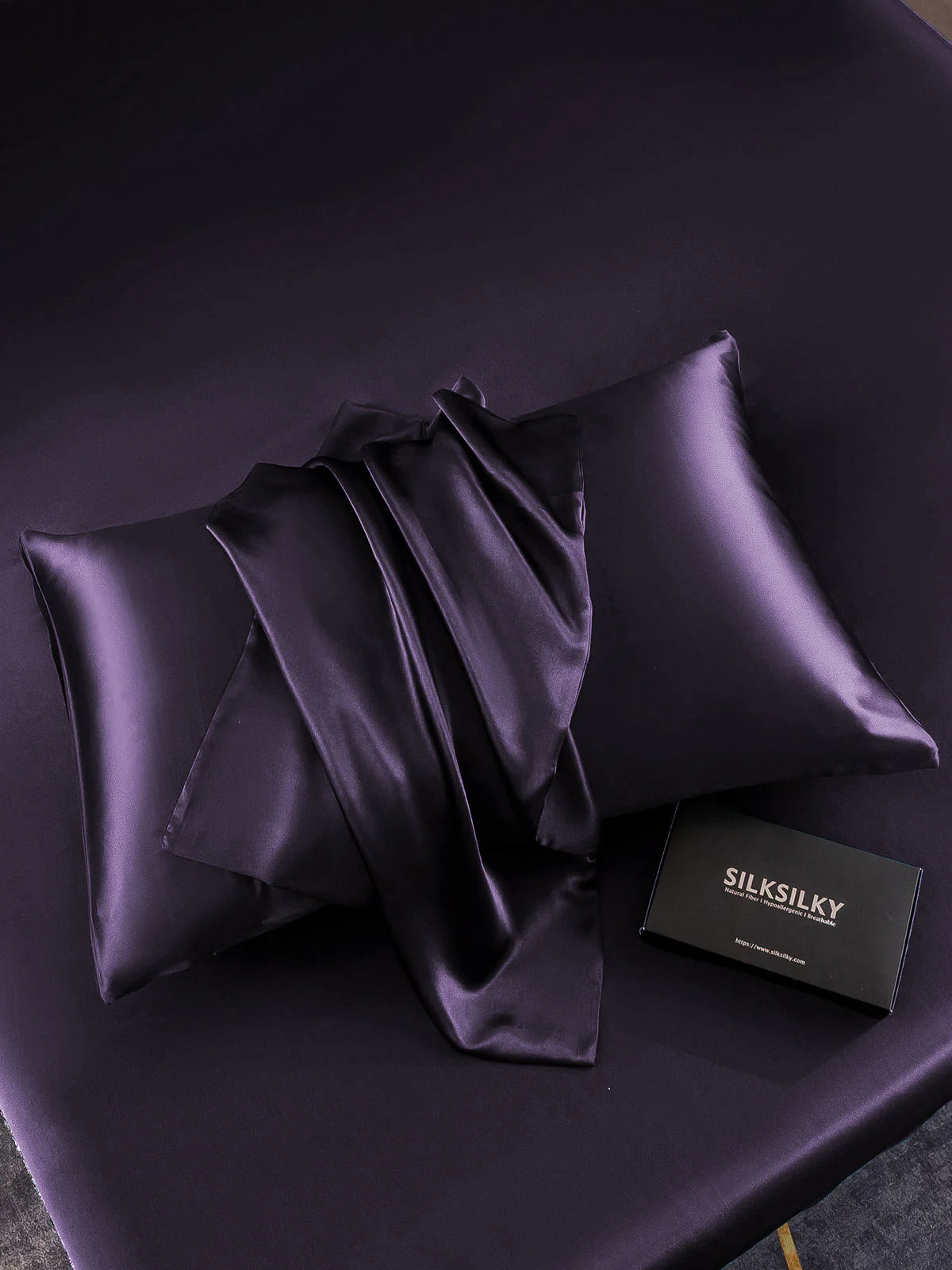 30Momme Luxurious 100% Silk Pillowcase - Hidden Zipper - Image 64