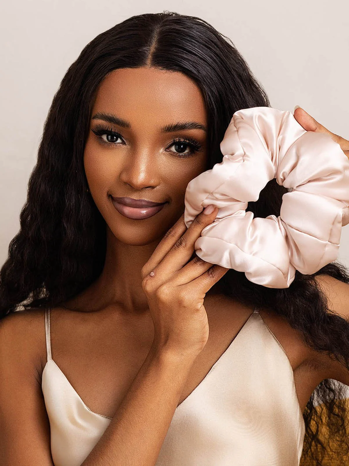 Pure Silk Soft Oversized Hair Scrunchie - 8cm - Image 47