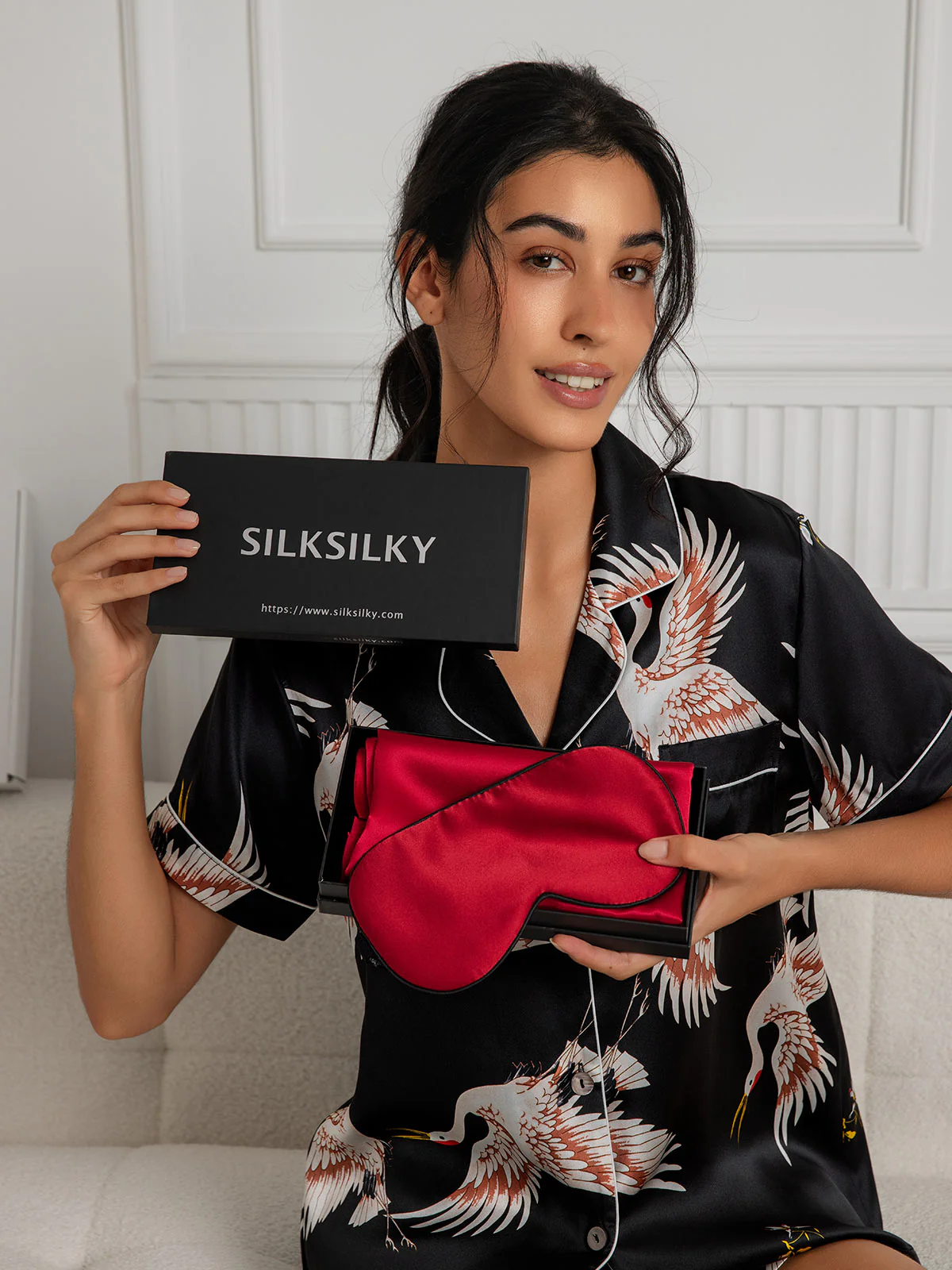 Gift Set - 19Momme 100% Mulberry Silk Pillowcase & Eye Mask - Image 28