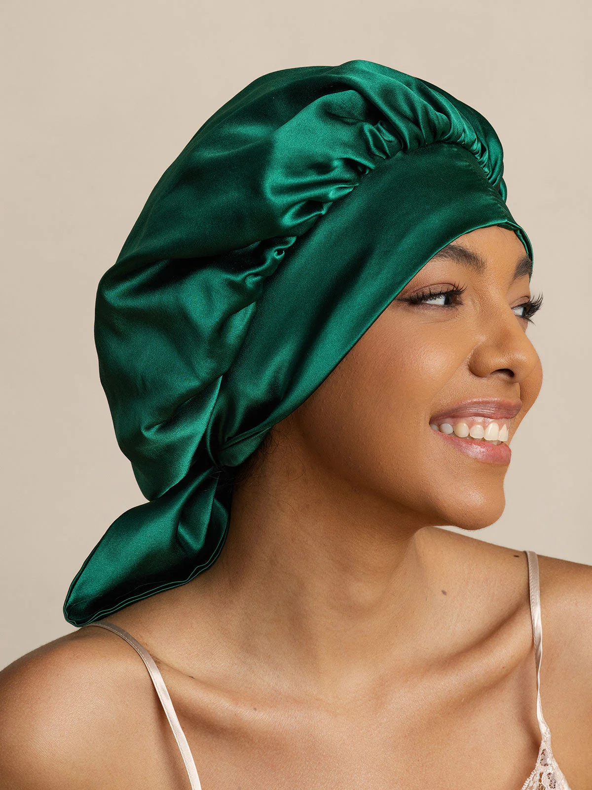 Pure Silk Casual Bonnet with Long Ribbons (Two-tone and Double-sided) - Image 12