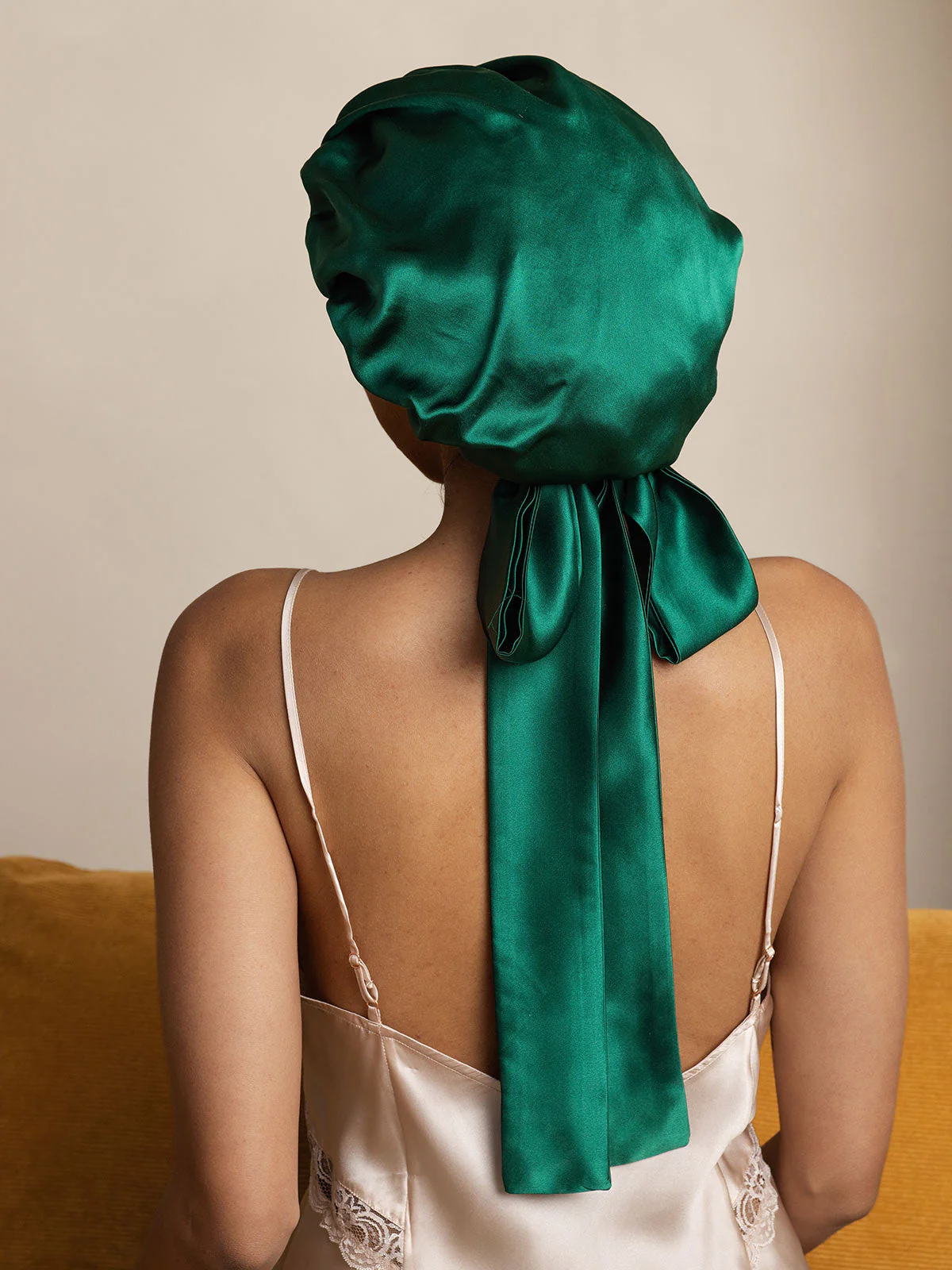 Pure Silk Casual Bonnet with Long Ribbons (Two-tone and Double-sided) - Image 13