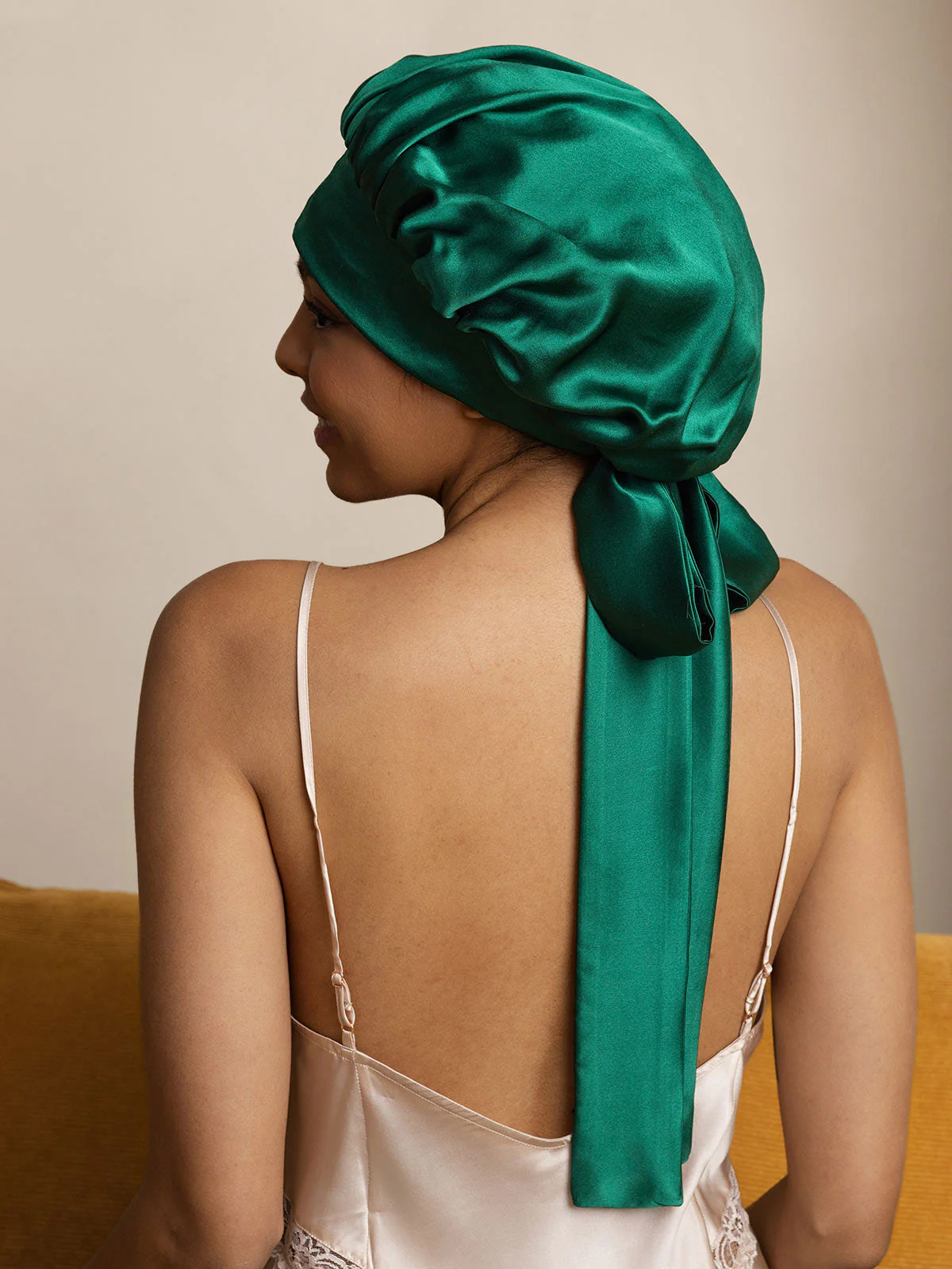 Pure Silk Casual Bonnet with Long Ribbons (Two-tone and Double-sided) - Image 14
