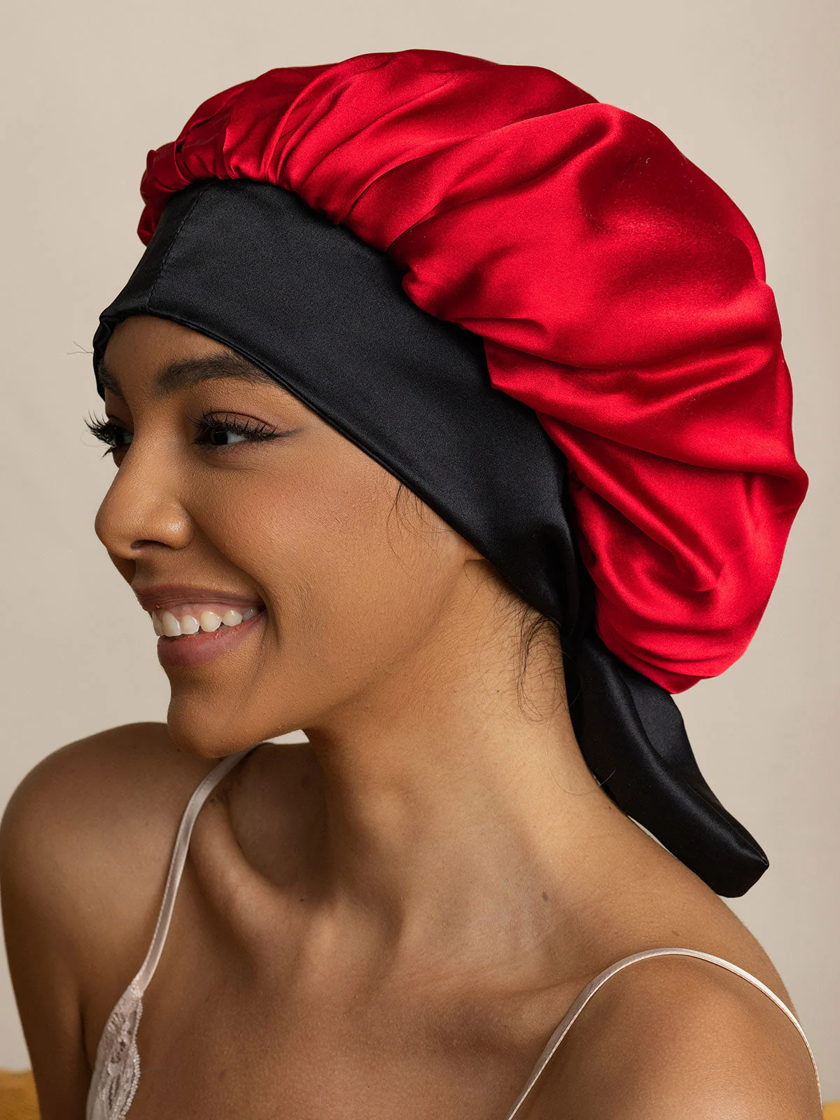 Pure Silk Casual Bonnet with Long Ribbons (Two-tone and Double-sided) - Image 26