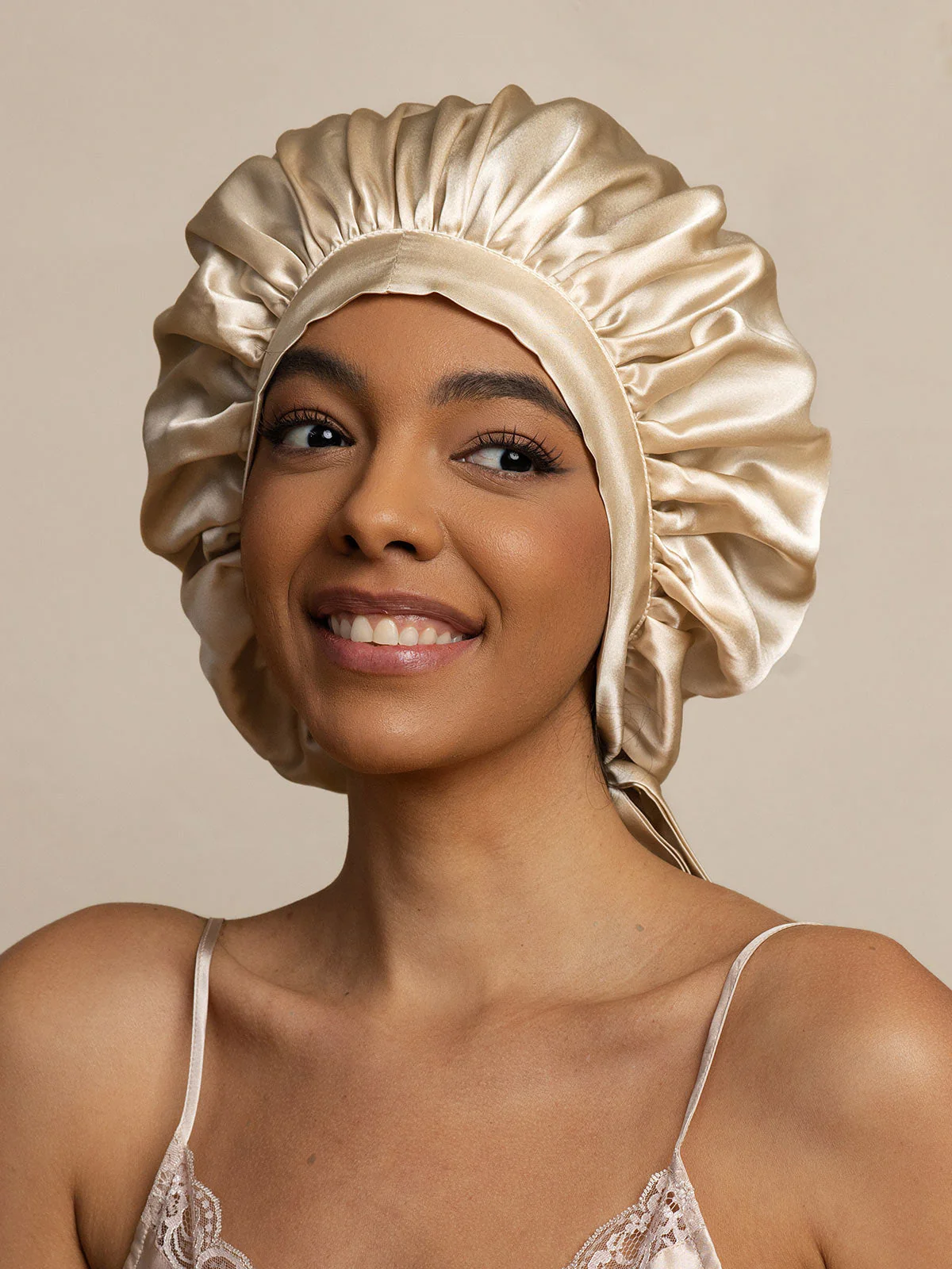 Pure silk Elegant Bonnet with Long Ribbons - Image 24