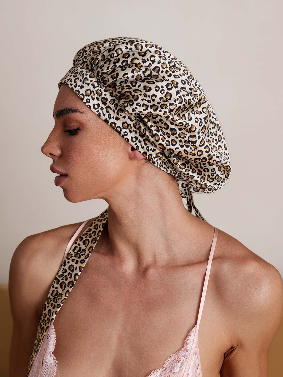 Pure silk Elegant Bonnet with Long Ribbons - Image 30