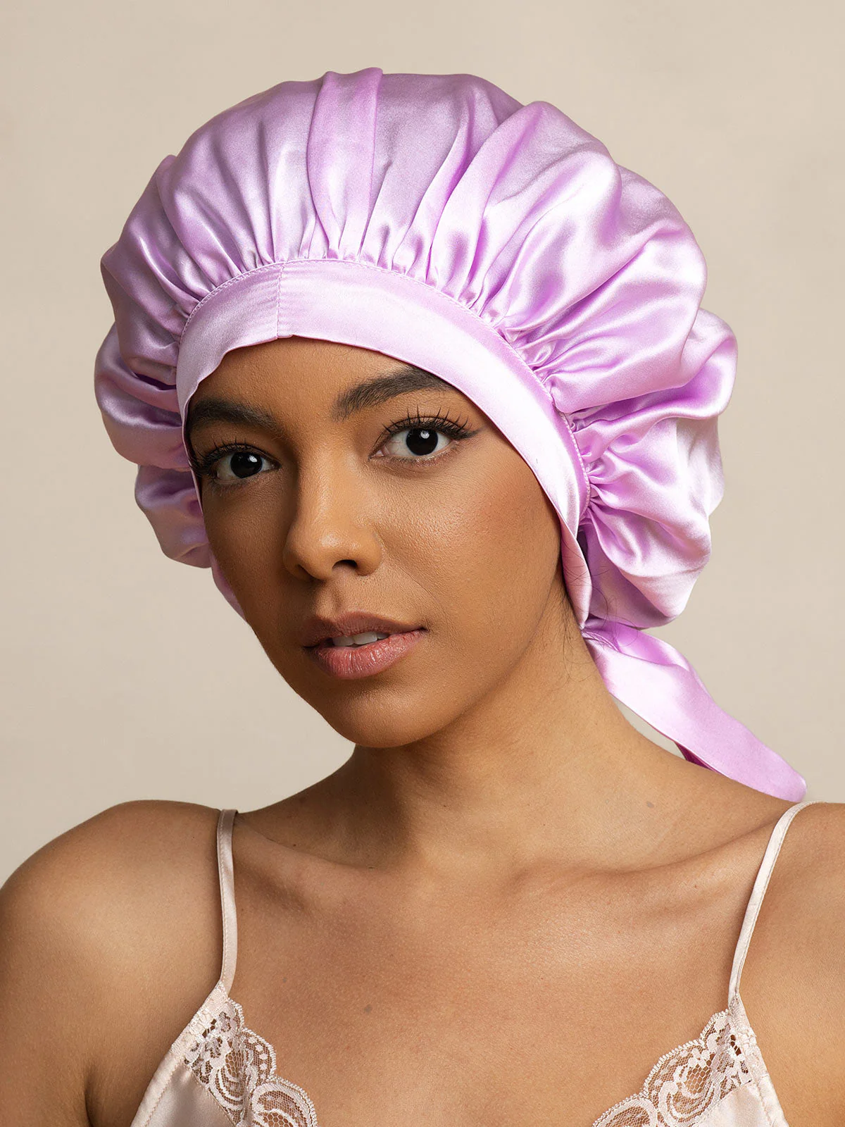 Pure silk Elegant Bonnet with Long Ribbons - Image 39