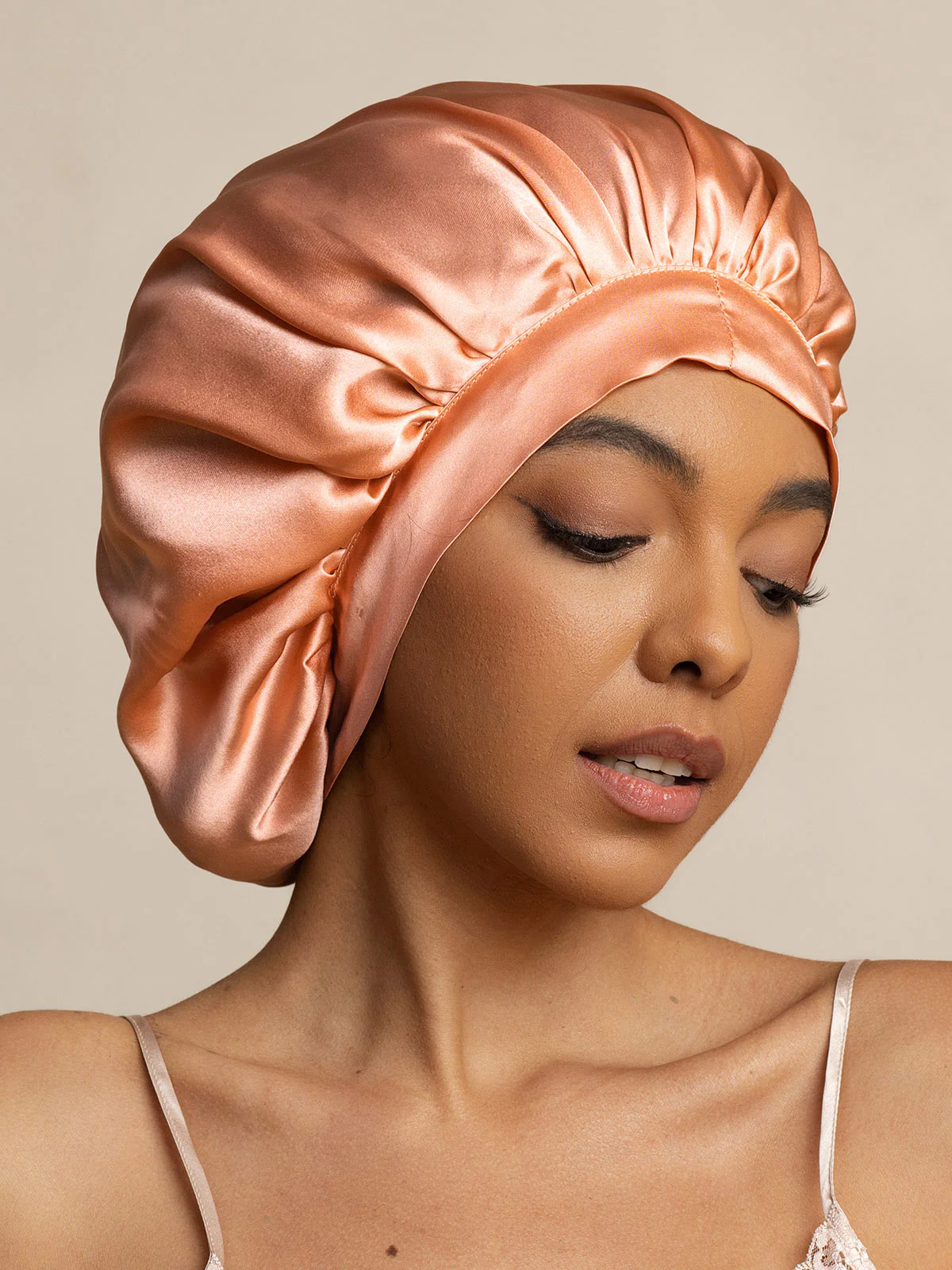 Pure silk Elegant Bonnet with Long Ribbons - Image 42