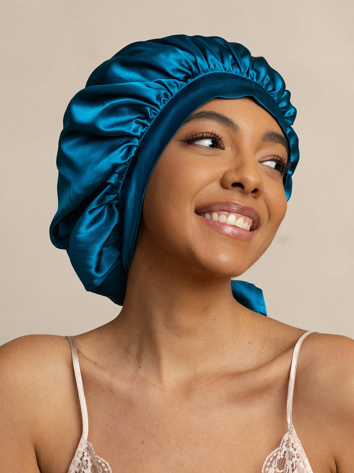 Pure silk Elegant Bonnet with Long Ribbons - Image 50