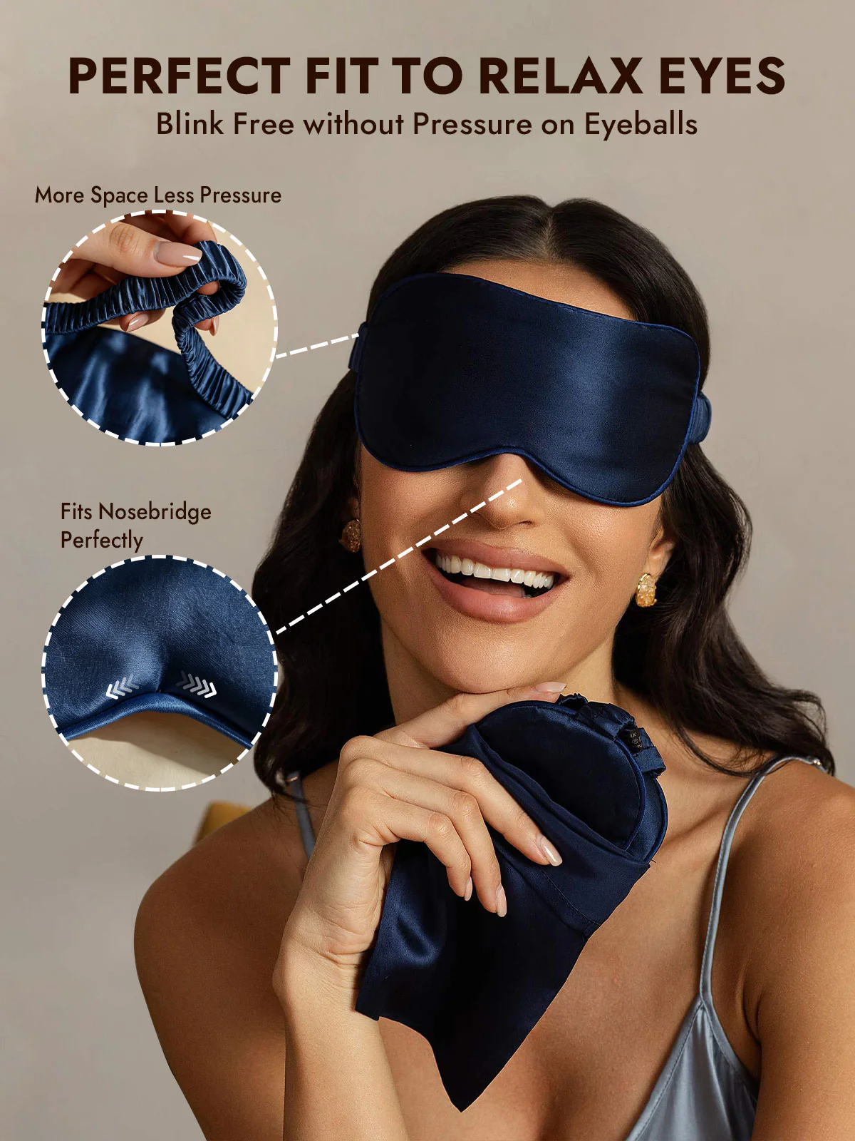 Pure Silk Eye Mask And Envelope Pouch Set 2Pcs - Image 10