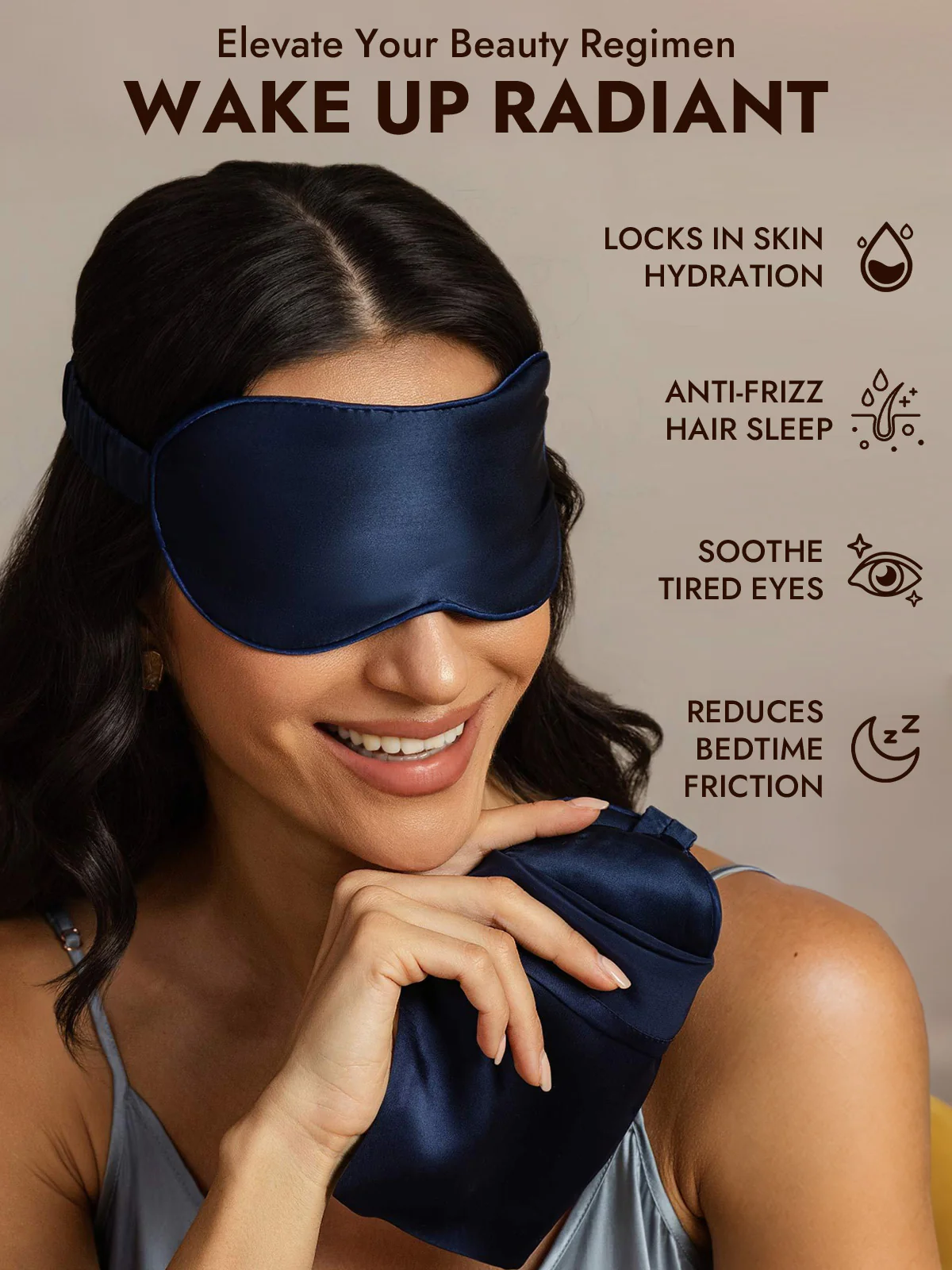Pure Silk Eye Mask And Envelope Pouch Set 2Pcs - Image 12