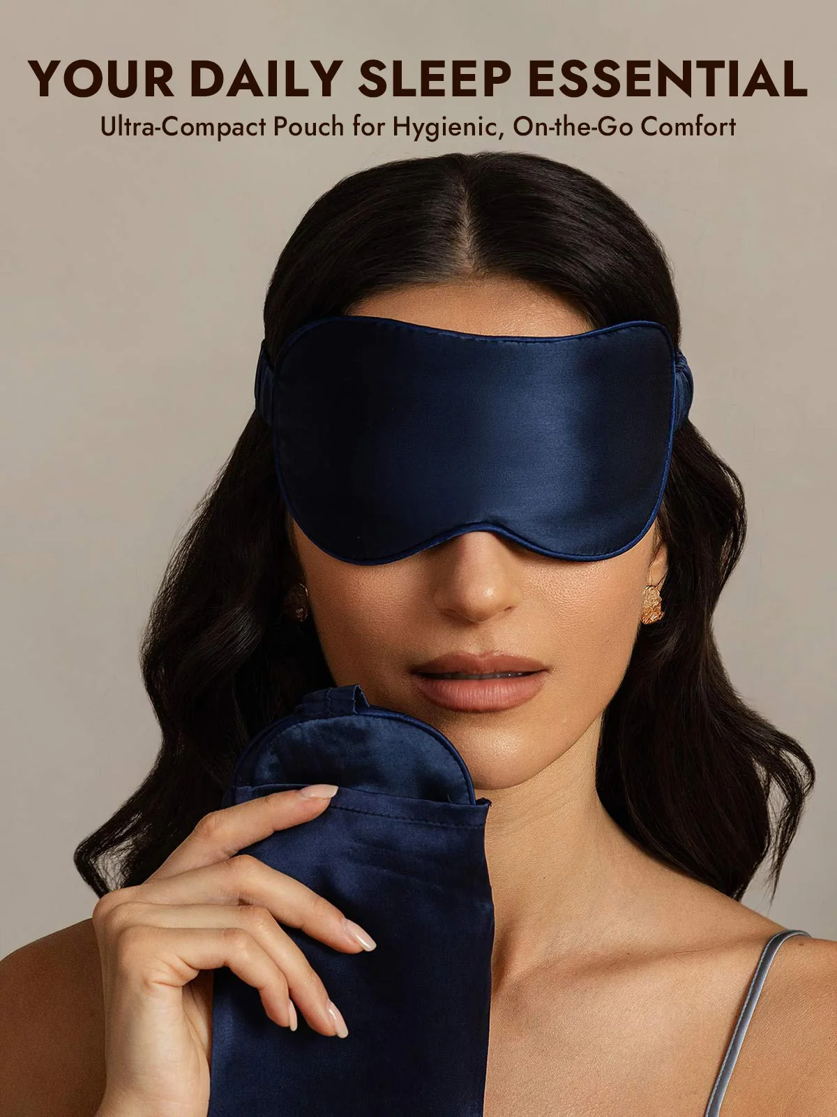 Pure Silk Eye Mask And Envelope Pouch Set 2Pcs - Image 13