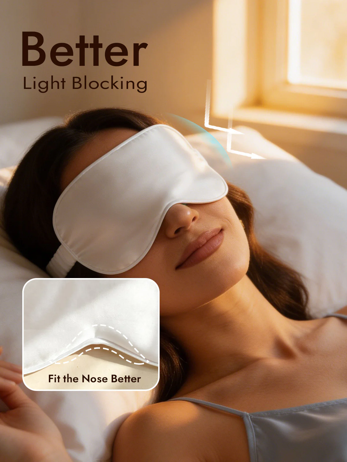 Pure Silk Eye Mask And Envelope Pouch Set 2Pcs - Image 32