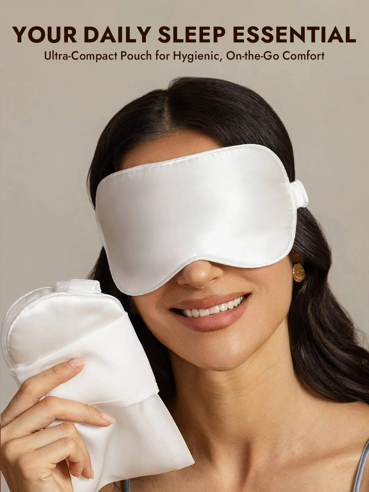 Pure Silk Eye Mask And Envelope Pouch Set 2Pcs - Image 34