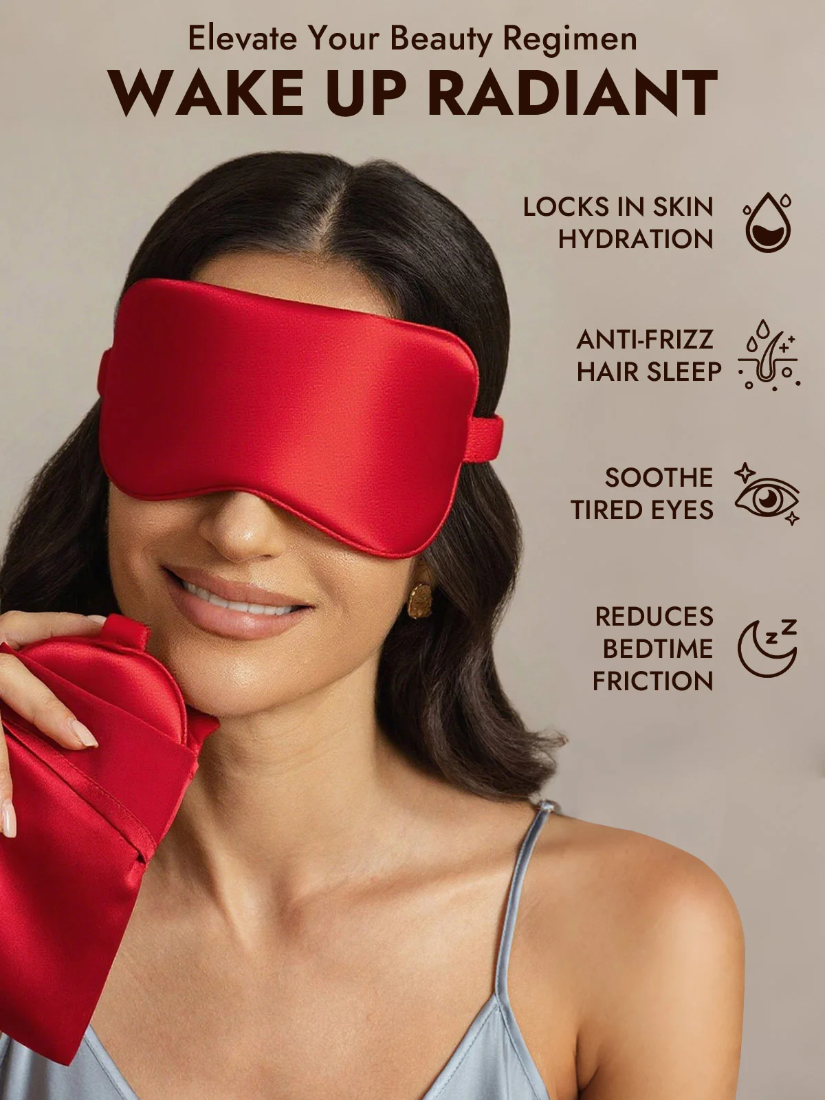 Pure Silk Eye Mask And Envelope Pouch Set 2Pcs - Image 40