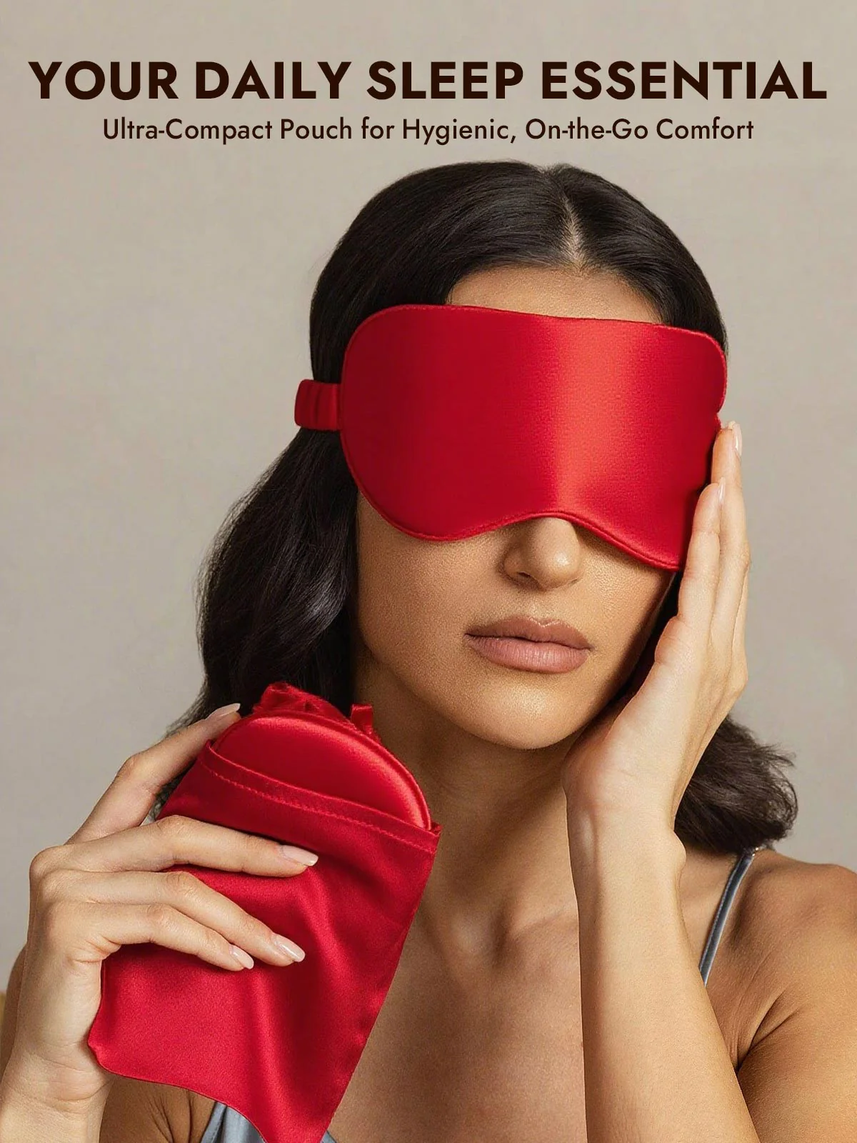 Pure Silk Eye Mask And Envelope Pouch Set 2Pcs - Image 41