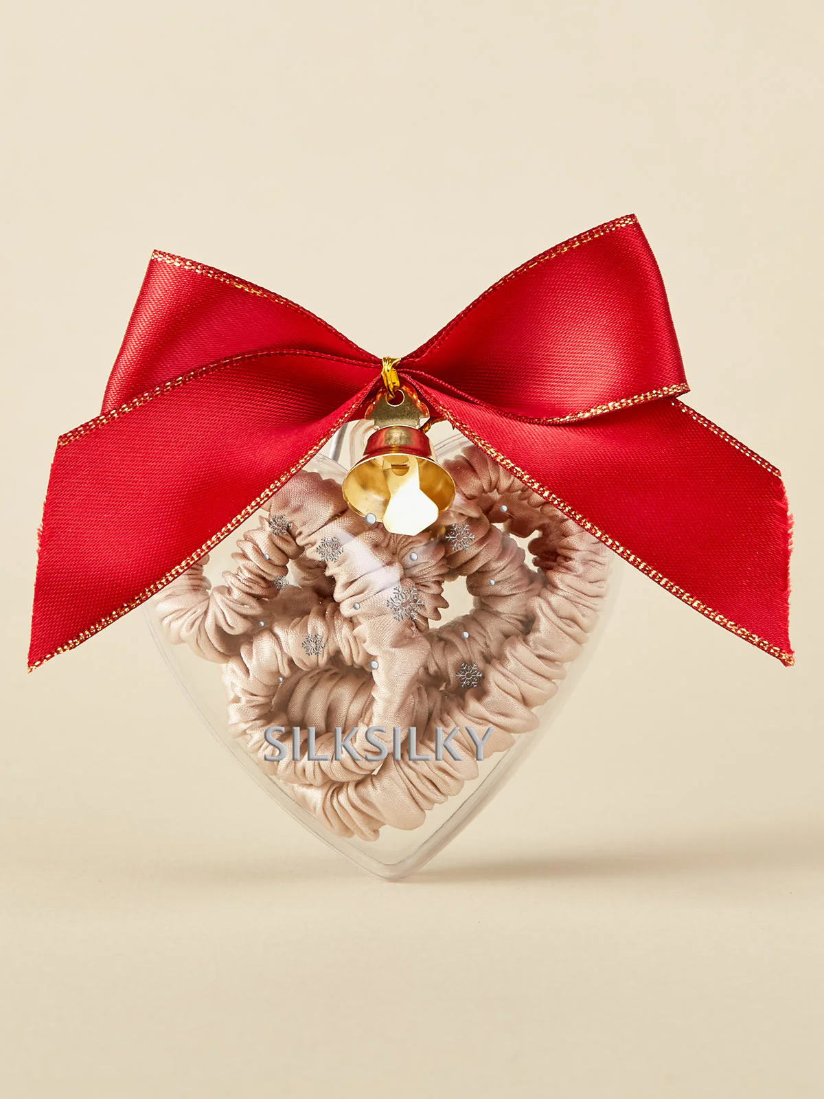 3Pcs Pure Silk Holiday Skinny Hair Scrunchie Ornament - 1cm - Image 9