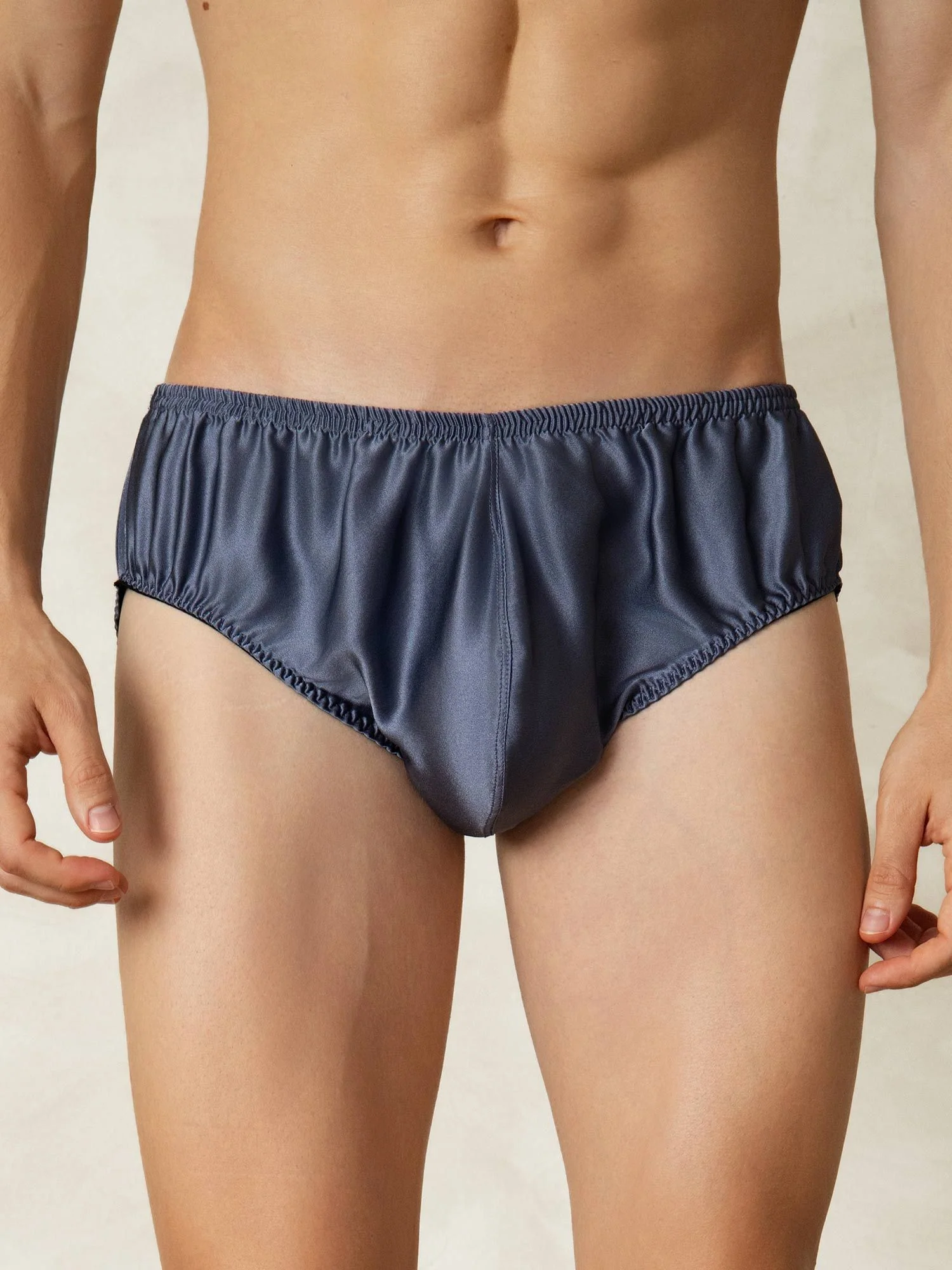 Pure Silk Men's Underwear with Elastic Waistband - Image 11