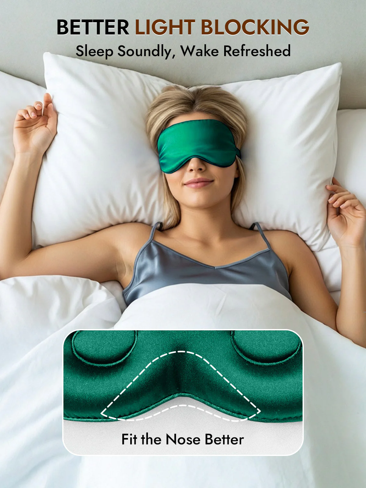 Pure Silk Eye Mask With Elastic Band - Image 52