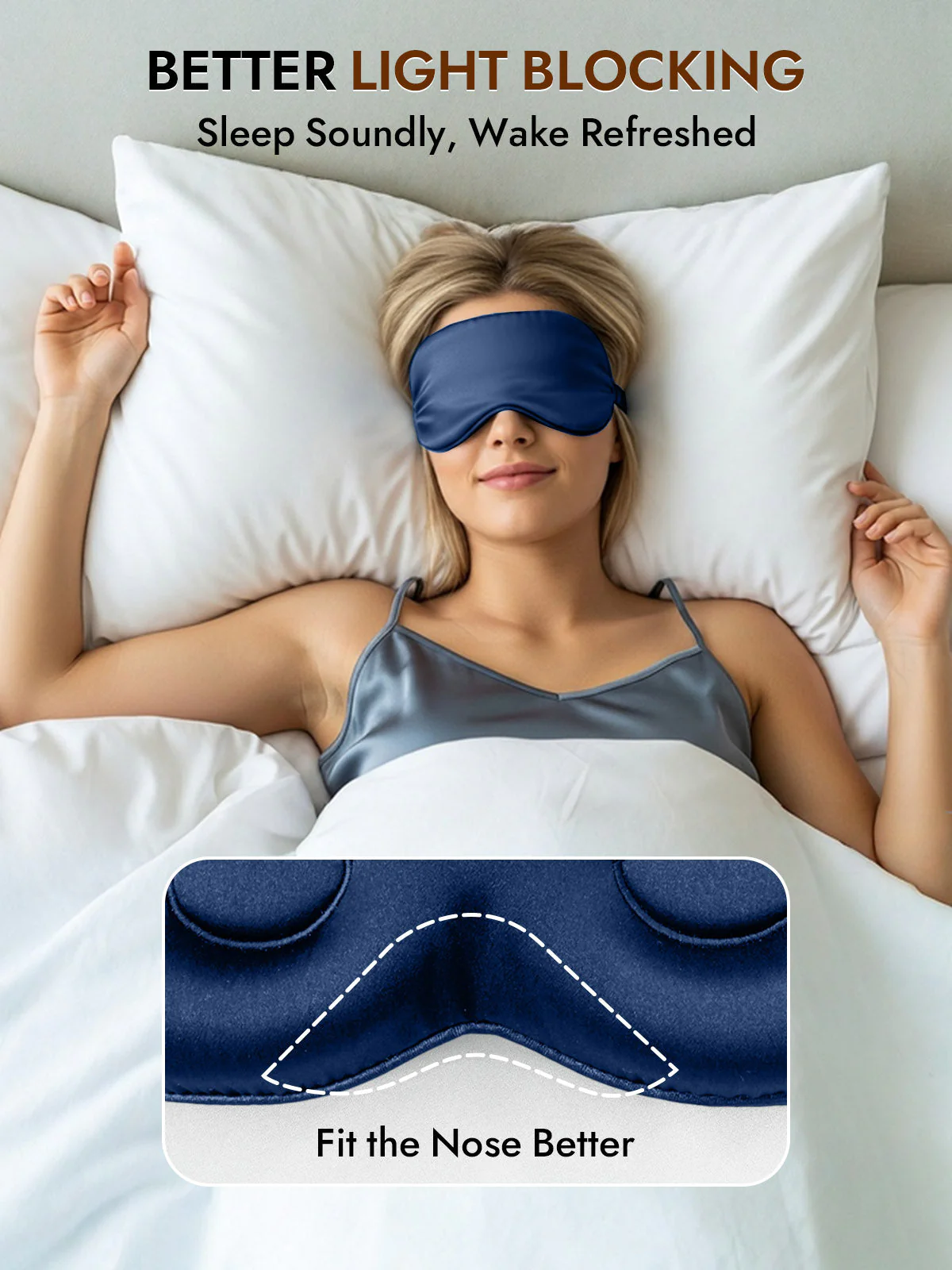 Pure Silk Eye Mask With Elastic Band - Image 64