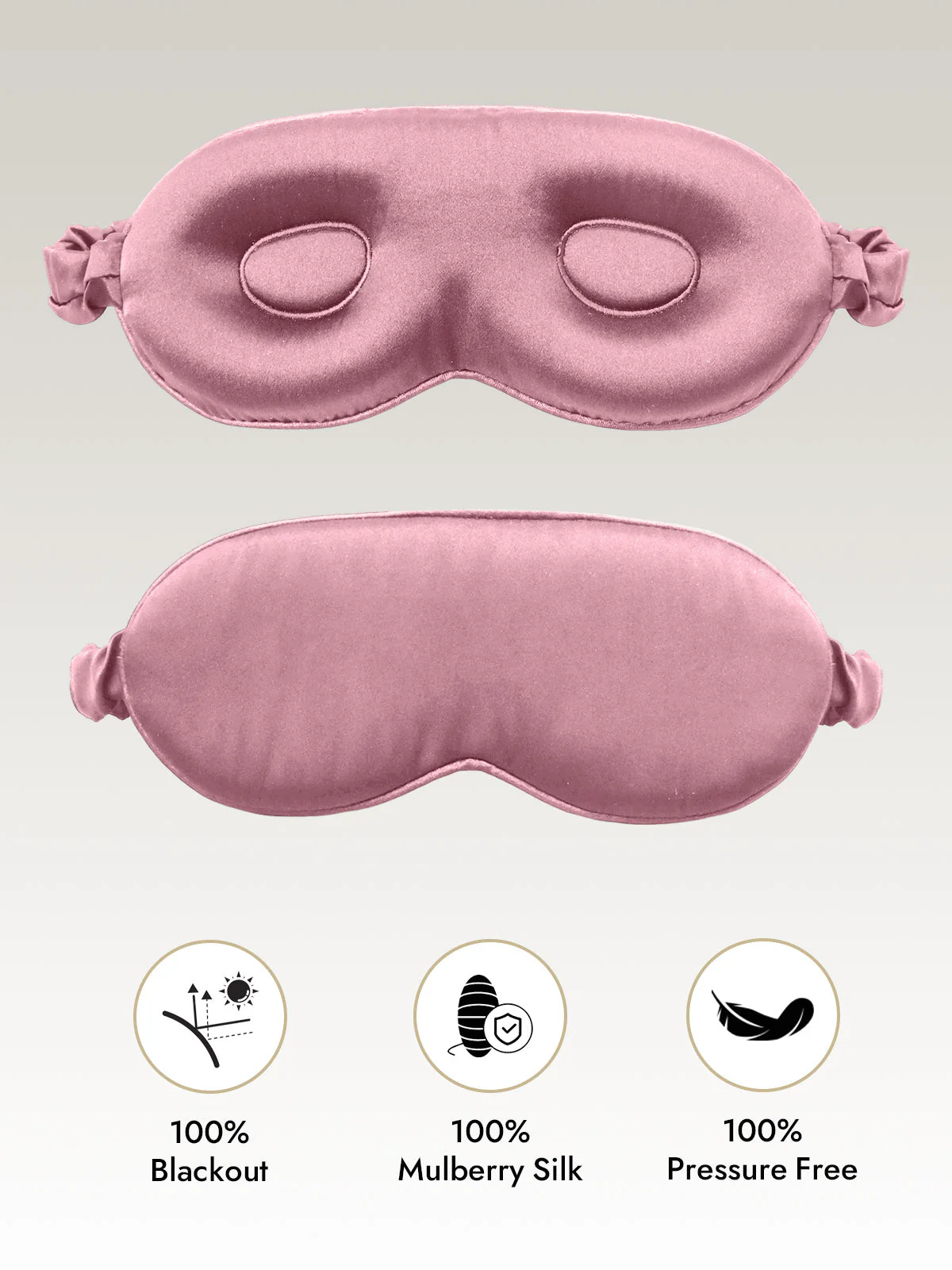 Pure Silk Eye Mask With Elastic Band - Image 8