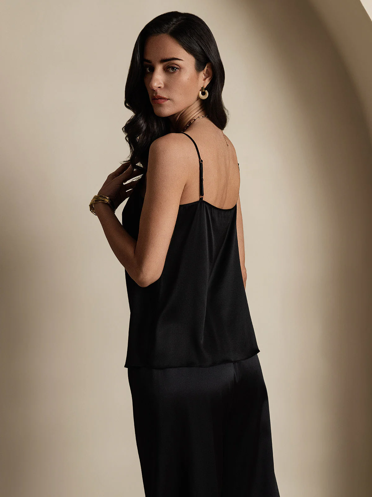19Momme Silk Spaghetti Strap Camisoles - Image 10
