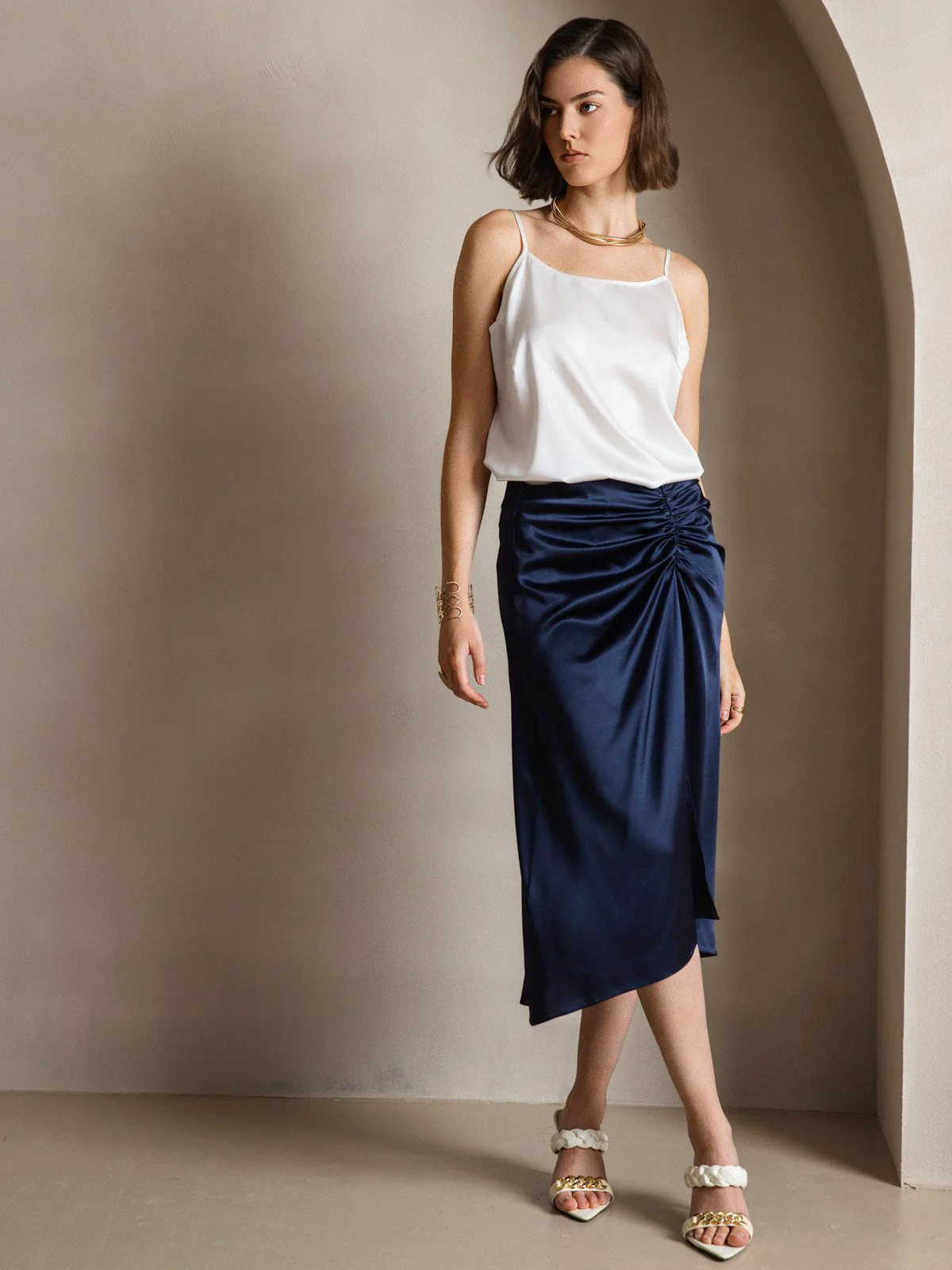 19Momme Silk Spaghetti Strap Camisoles - Image 26