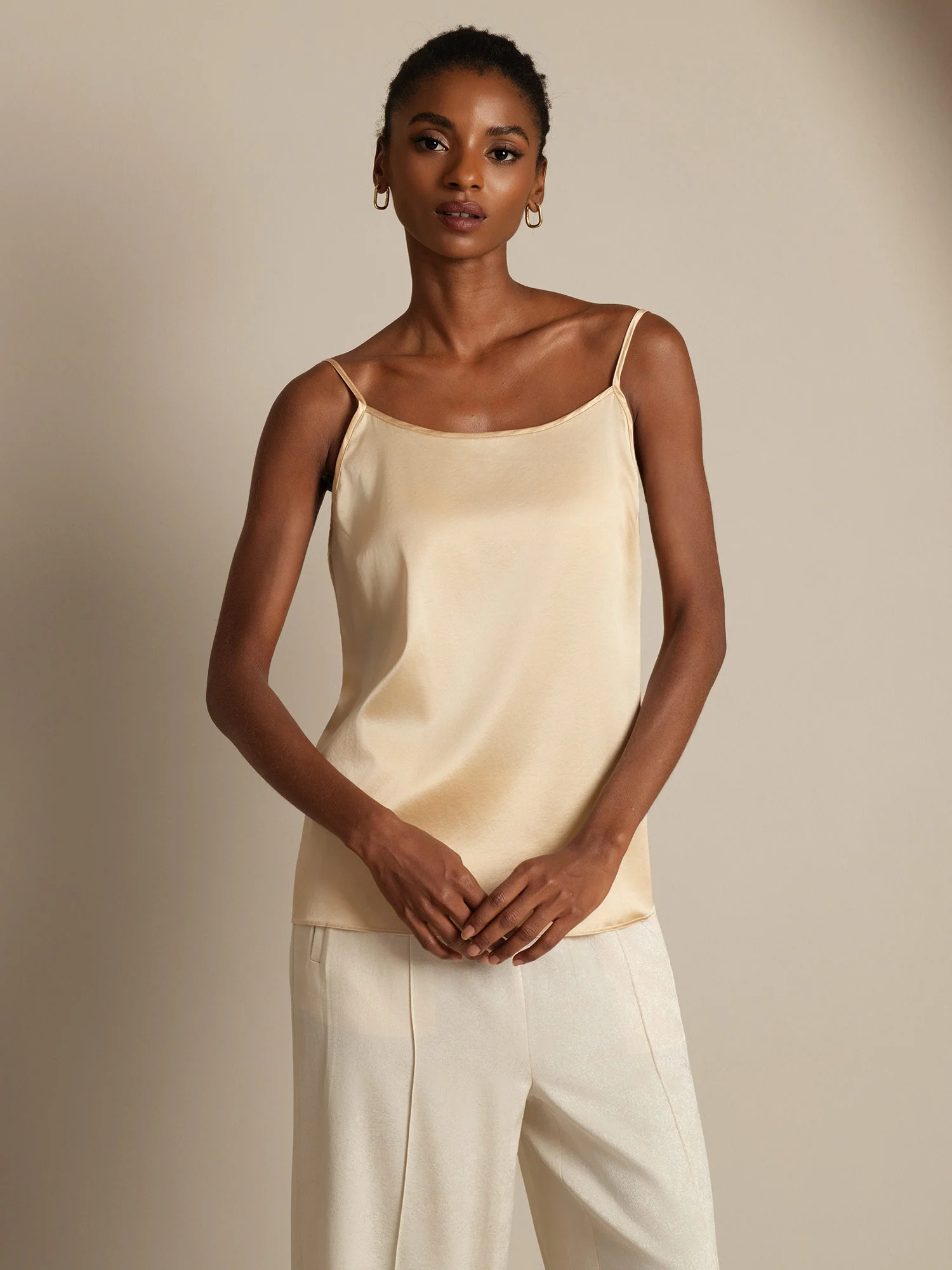 19Momme Silk Spaghetti Strap Camisoles - Image 35