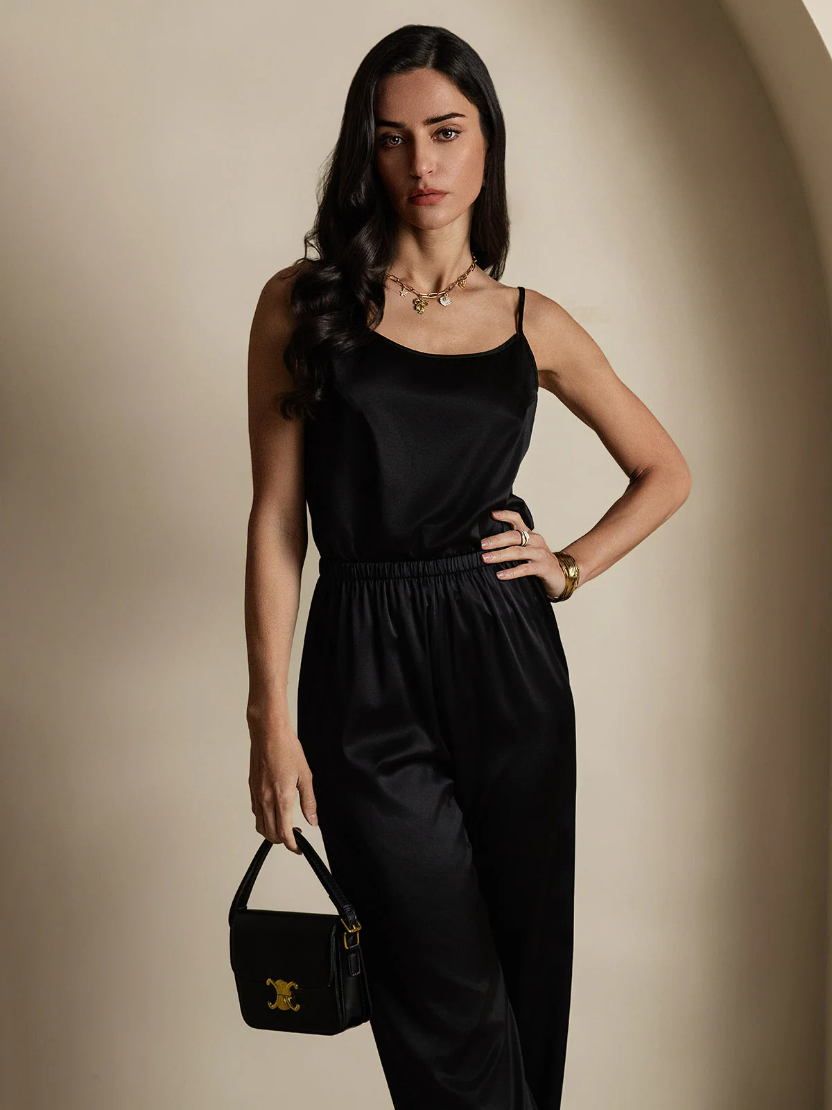 19Momme Silk Spaghetti Strap Camisoles - Image 9