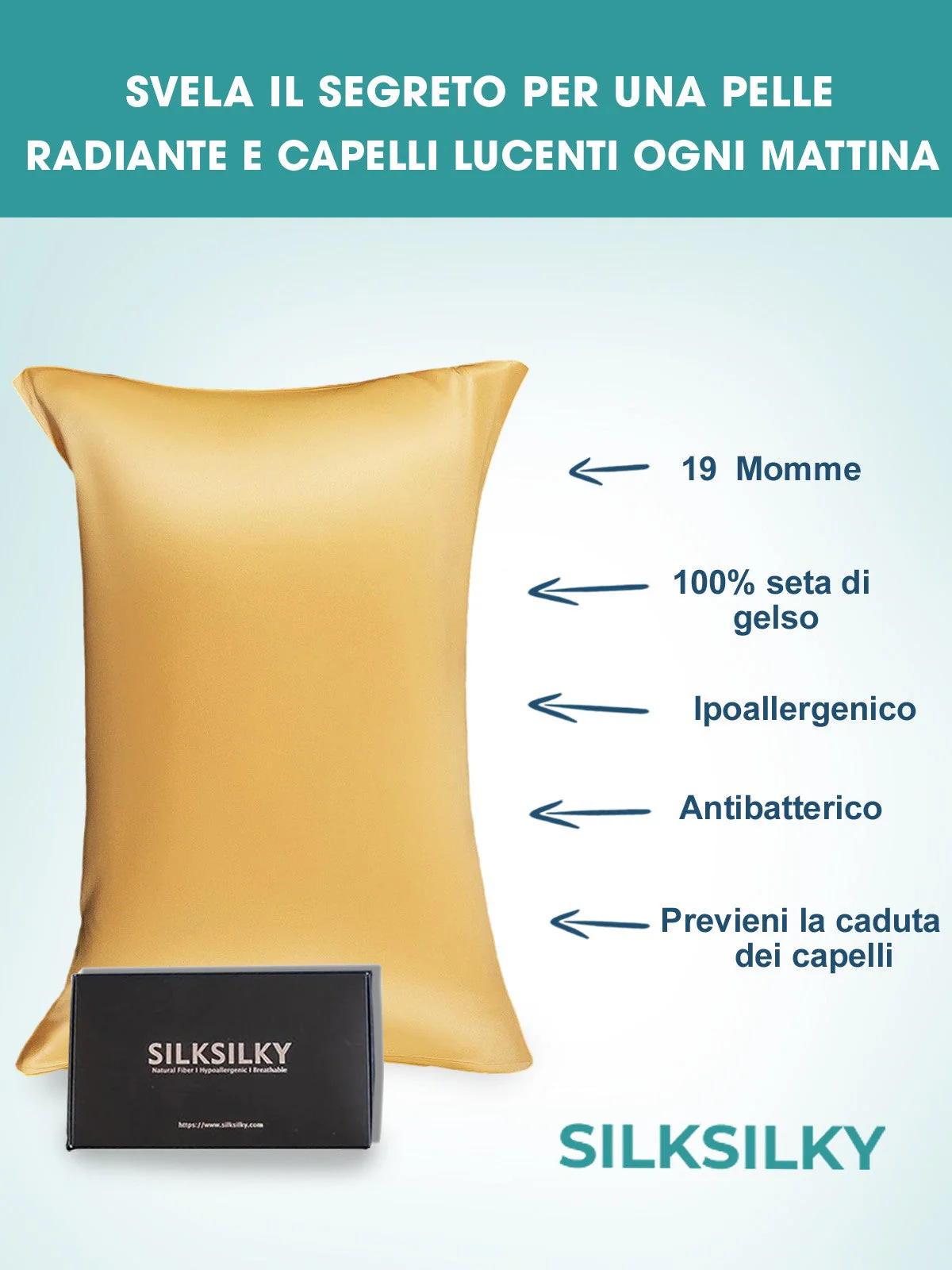 100% Mulberry Silk Pillowcase with Envelope Closure - Image 45
