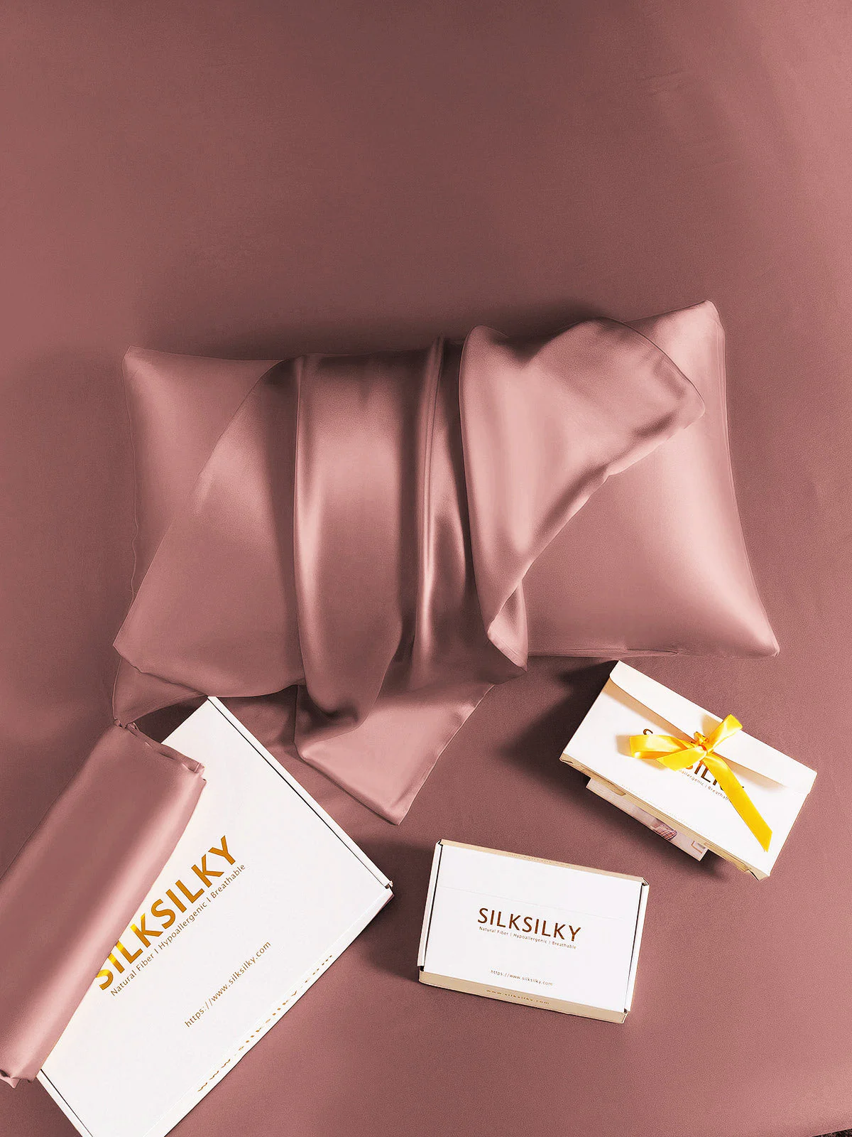 100% Mulberry Silk Pillowcase with Envelope Closure - Image 59