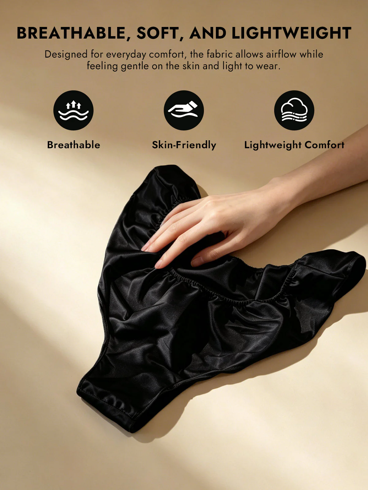 100% Mulberry Silk Low-Rise Ruffle Trim Panty - Image 21