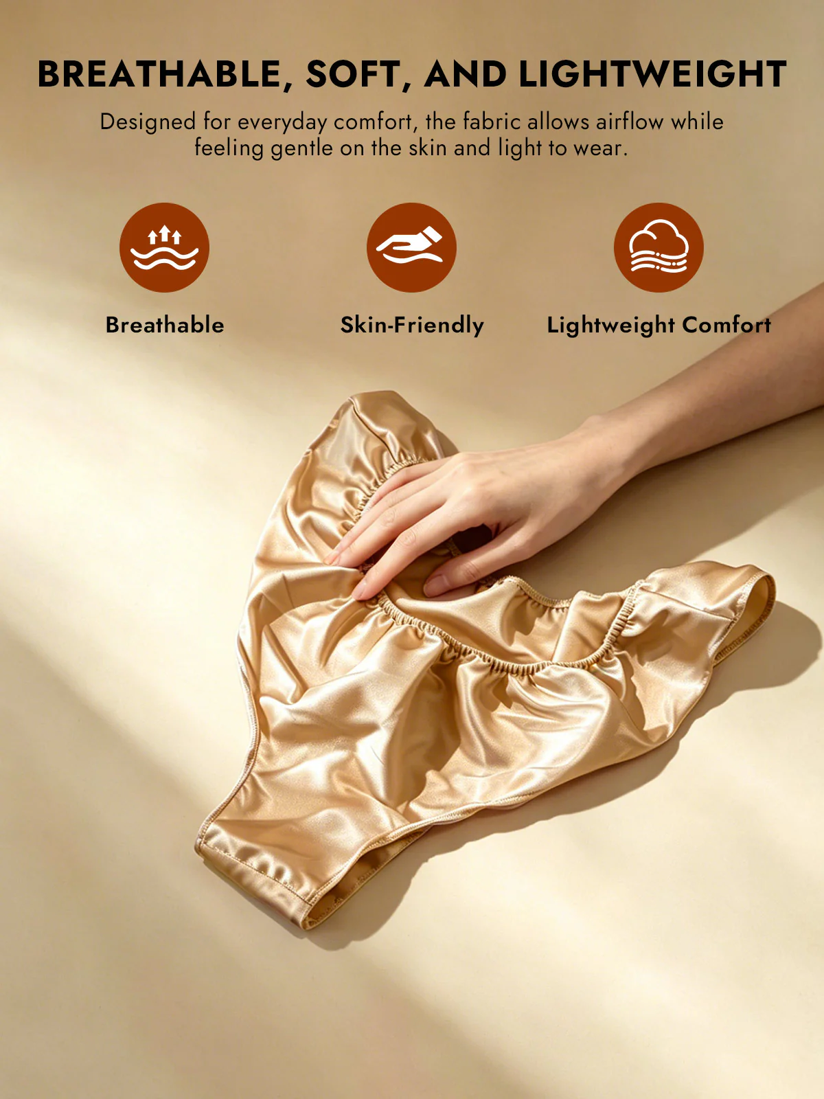 100% Mulberry Silk Low-Rise Ruffle Trim Panty - Image 39