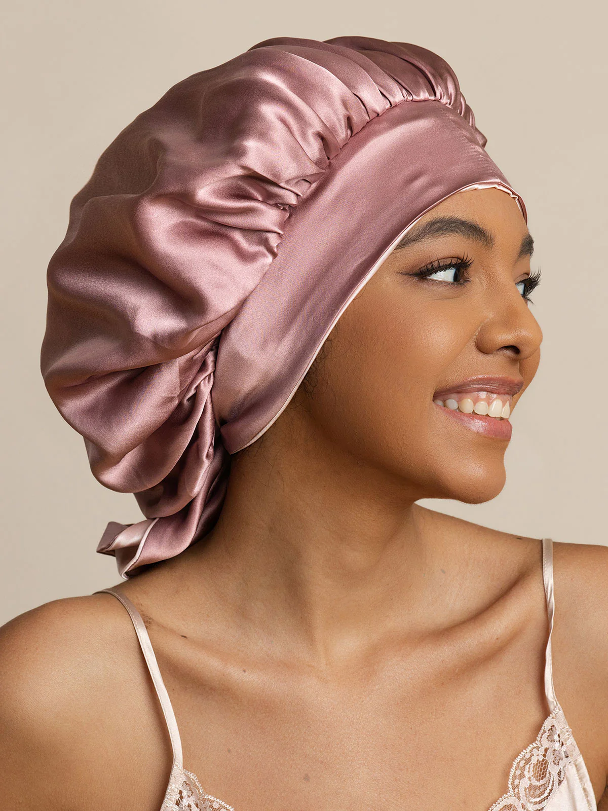 Women's Silk Casual Bonnet with Long Ribbons (Two-tone and Double-sided) - Image 21